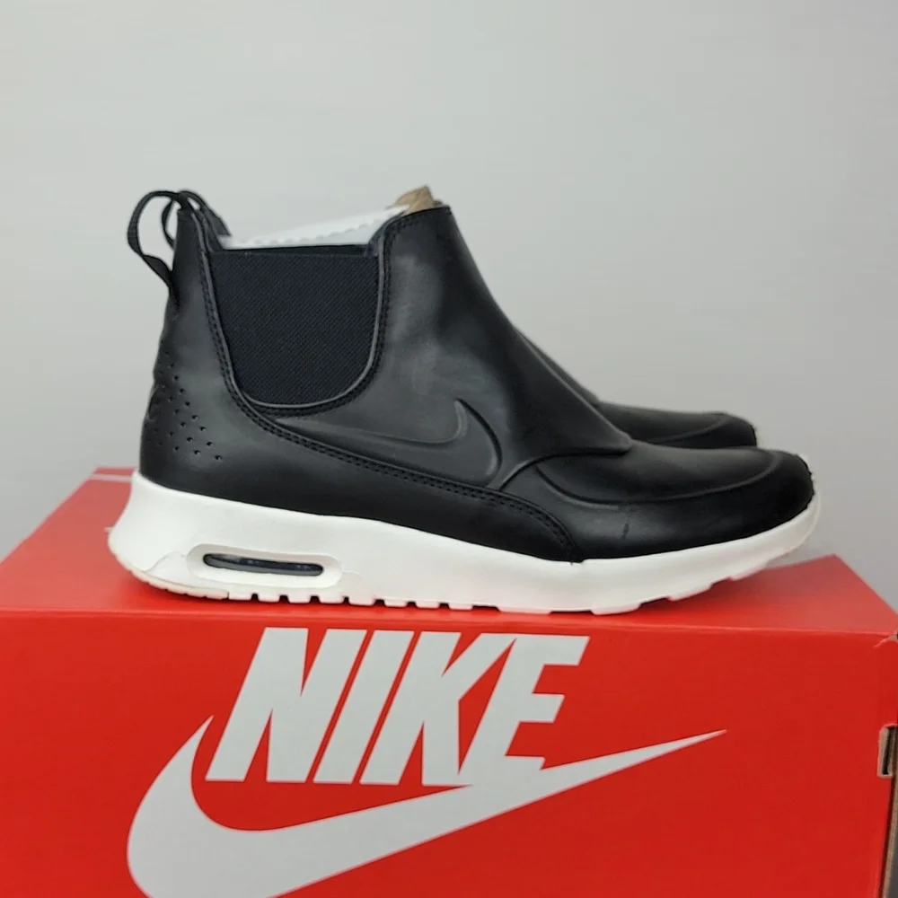 Nike Air Max Thea Mid Black Cream Women's Shoes Boots - Picture 3 of 6